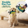 PUPROAR Golf Dog Toy | Cute Squeaky Plush Dog Toy with Rope & Crinkle