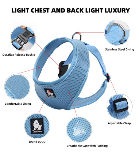 TrueLove Comfortable Soft Breathable Dog Harness TLH1911