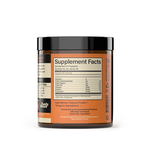 Organic Papaya Powder for Dogs, Cats, & Pets