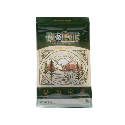 Pawlistic Chicken Breast Treats for Dogs & Cats - 4oz - Single Ingredient, All-Natural, High Protein, Made in USA, High Protein, Grain-Free