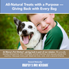 All-Natural Peanut Butter Dog Treats - Homemade-All Natural Dog Treats for Digestive Help - Gluten Free Healthy Human Grade Dog Biscuits for Sensitive Stomachs- USA Made