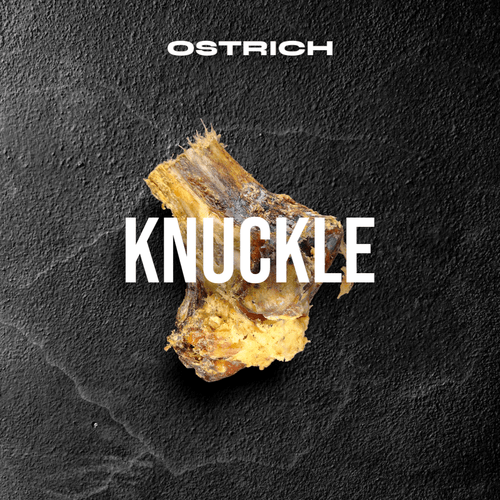 Large Ostrich Knuckle (5.5 x 5): The Ultimate Chew for Moderate & Power Chewers