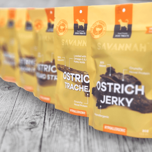Crunchy Ostrich Esophagus Pieces: The Light & Airy, All-Natural Treat for Small to Medium Dogs