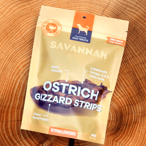 Chewy Ostrich Gizzard Strips: The Protein & Omega-3 Rich, Natural Dog Chew Treat