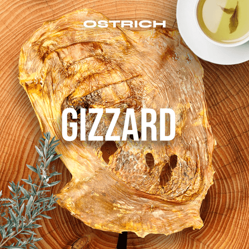 Chewy Ostrich Whole Gizzard: The Protein & Omega-3 Rich, Natural Dog Chew Treat