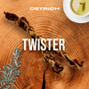 Ostrich Tendon Twister (16 x 2.5 x 1): The Satisfying, All-Natural Chew for Dental Health & Joint Support