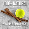 Crunchy Ostrich Esophagus Pieces: The Light & Airy, All-Natural Treat for Small to Medium Dogs