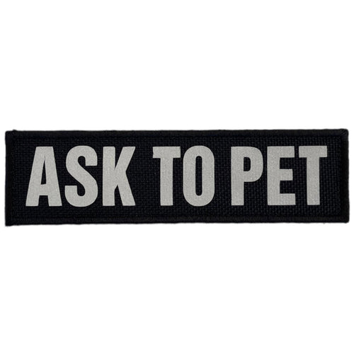 REFLECTIVE HIGH VISIBILITY BLACK Tag Patch