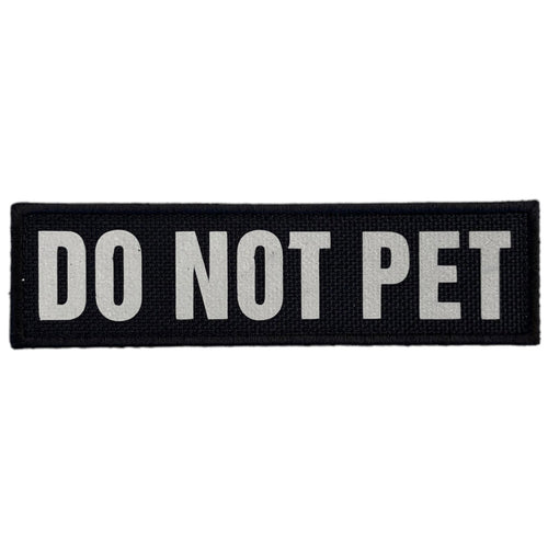 REFLECTIVE HIGH VISIBILITY BLACK Tag Patch