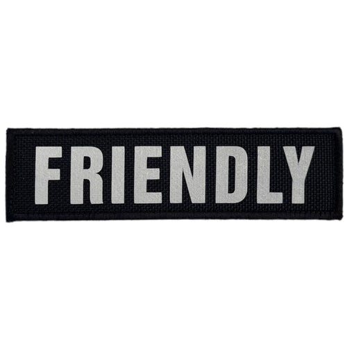 REFLECTIVE HIGH VISIBILITY BLACK Tag Patch