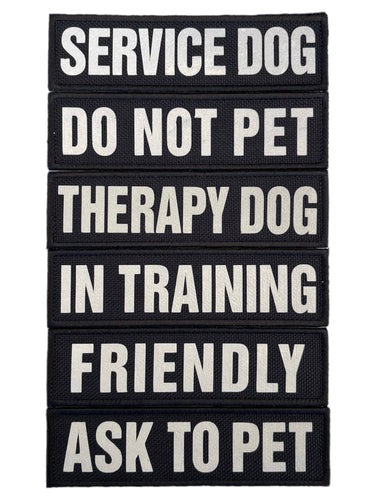 REFLECTIVE HIGH VISIBILITY BLACK Tag Patch