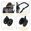 Luxury Folding Pet Stroller Travel Carriage 2 In 1 (Grey)