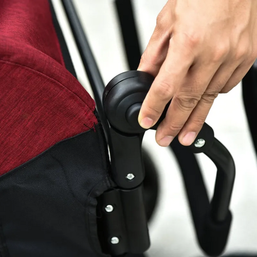 Foldable Pet Stroller with Storage Pocket