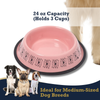 Non-Skid Boho Stainless Steel Dog Bowl – with Whimsical Unicorn Design, Silicone Base for Medium Dogs – 24oz