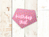 Birthday Girl Pink Sprinkles Dog Bandana