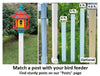 Weather Resistant Gazebo Bird Feeder - Amish Handmade - Poly Lumber - Large Feeding Opening - Medium/Large - Bird Feeder For Outdoors