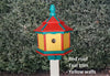 Amish Poly Gazebo Birdhouse with 3 Nesting Holes – Durable Outdoor Bird House (Post Not Included)