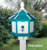 Bird House Poly Amish Made Gazebo Birdhouse 3 Holes with 3 Nesting Compartments - Post Not Included