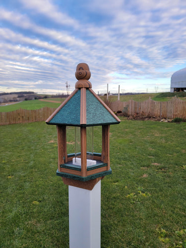 Amish Handmade Poly Bird Feeder – Weatherproof Tube Feeder for Outdoors