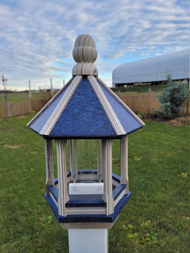 Amish Handmade Poly Bird Feeder – Weatherproof Tube Feeder for Outdoors