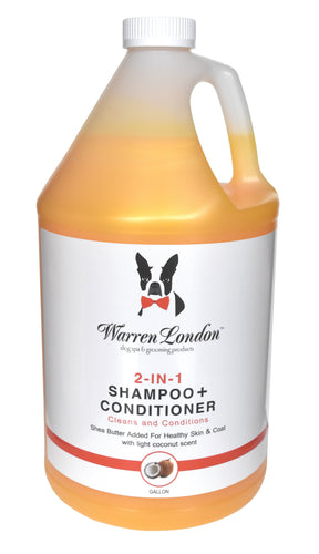 2-in-1 Shampoo + Conditioner - Coconut Scented - Professional Size