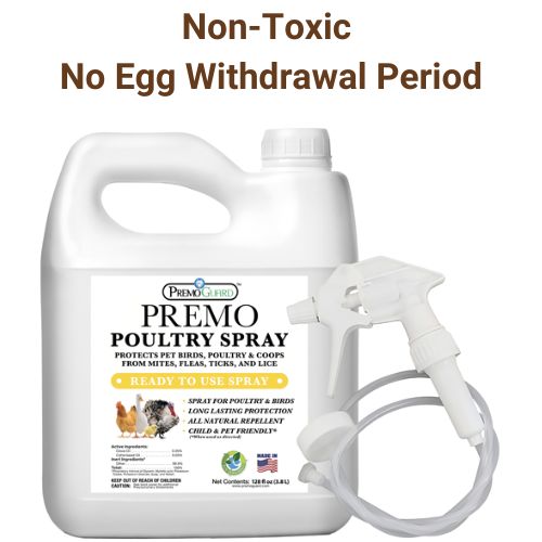 Poultry Spray 128 oz | Plant Based Natural Non-Toxic | Premo Guard