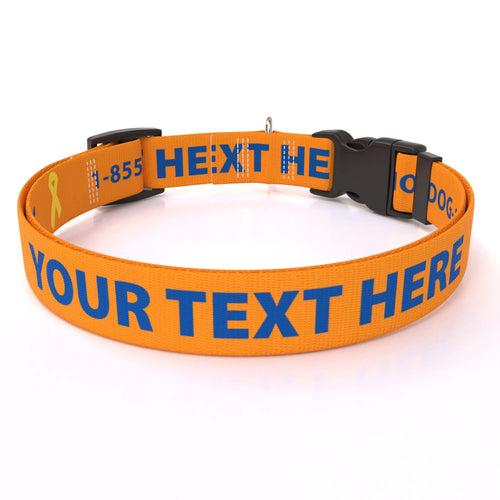 Personalized Solid Colored Side Release Collar
