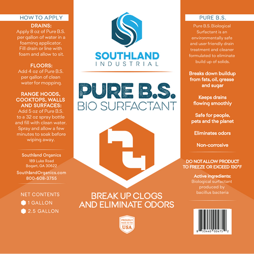 Pure B.S. | Drain Fly Treatment & Biofilm Drain Cleaner