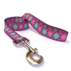 Argyle Purple Dog Leash