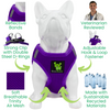 EcoBark Step In Dog Harness - XXXS to Small Breeds- Reflective Soft Mesh Harness for Teacup, Small Dogs and Puppies / Purple