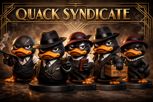 Quack Syndicate™ Full Set – 1920s Gangster Duck Collection (All 5 Characters)