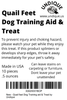 Quail feet Dog Training aid & Treat