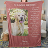 Before I Left For Heaven I Used To Hug You Tight, Personalized Memorial Blanket, Memorial Custom Photo Blanket, Remembrance Gift- 681962