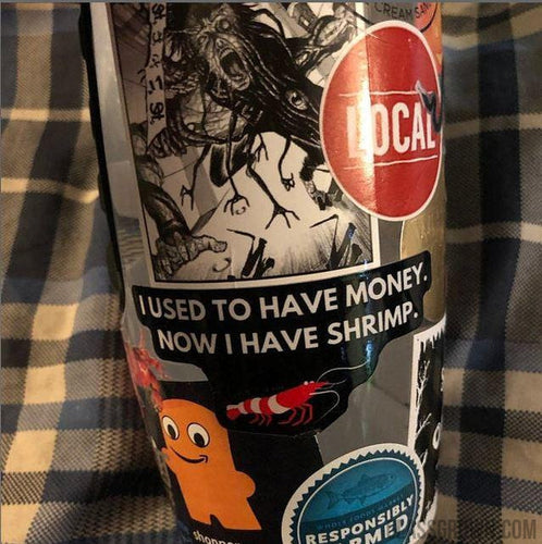 Red Cherry Shrimp Decal Sticker