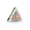 Rose Quartz Triangle Crystal Charm - Gold or Silver | DIPHDA