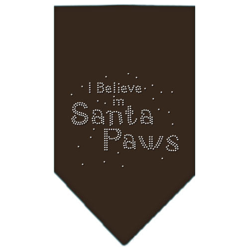 Christmas Pet and Dog Bandana Rhinestone, I Believe In Santa Paws