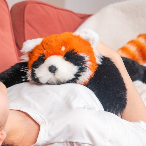 Breathing Red Panda Plush – Lifelike Calming Toy Gift