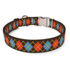 Red Argyle Dog Collar