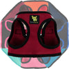 EcoBark Step In Dog Harness - XXXS to Small Breeds- Reflective Soft Mesh Harness for Teacup, Small Dogs and Puppies / Burgundy