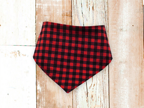 Red Buffalo Plaid Dog Bandana