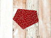 Tiny Red Stars Dog Bandana