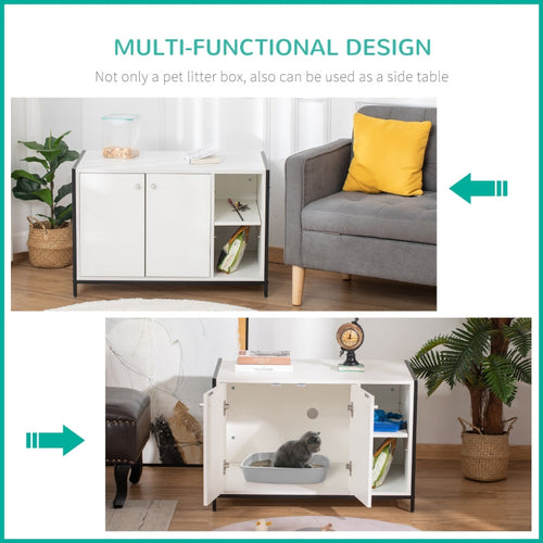 Hidden Cat Litter Box Enclosure