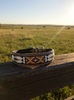 Epic Padded Leather Dog Collar with Beaded Design S