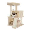 Pequlti 104cm Multi-Level Cat Tree with 2 Condos - Wood