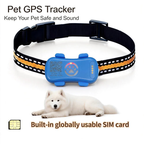 WanwayTech GP30 4G LTE Pet GPS Tracker - IP67 Waterproof