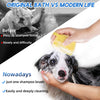 Silicone Pet Bath Brush with 80ml Shampoo Dispenser
