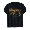 Funny Ball Python T-Shirt - Retro Coiled Snake Graphic Tee for Reptile Keepers & Python Pet Owners, Casual Round Neck Shirt with