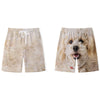 Gold Retriever Printed Shorts Men's Casual Fashion Sports Beach Pants mid Waist Loose Fit Breathable Youth Summer Leisure