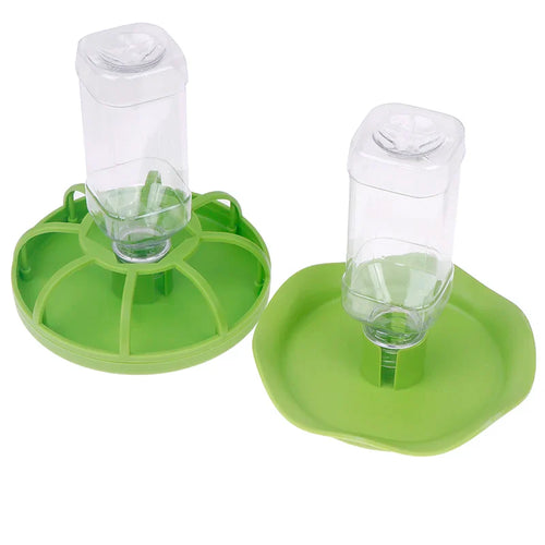 Reptile Water Drinker Dispenser Food Bowl Lizard Gecko Feeder Round Dish Turtle Water Bowl Drink Bottle Reptile Feeders