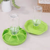 Reptile Water Drinker Dispenser Food Bowl Lizard Gecko Feeder Round Dish Turtle Water Bowl Drink Bottle Reptile Feeders